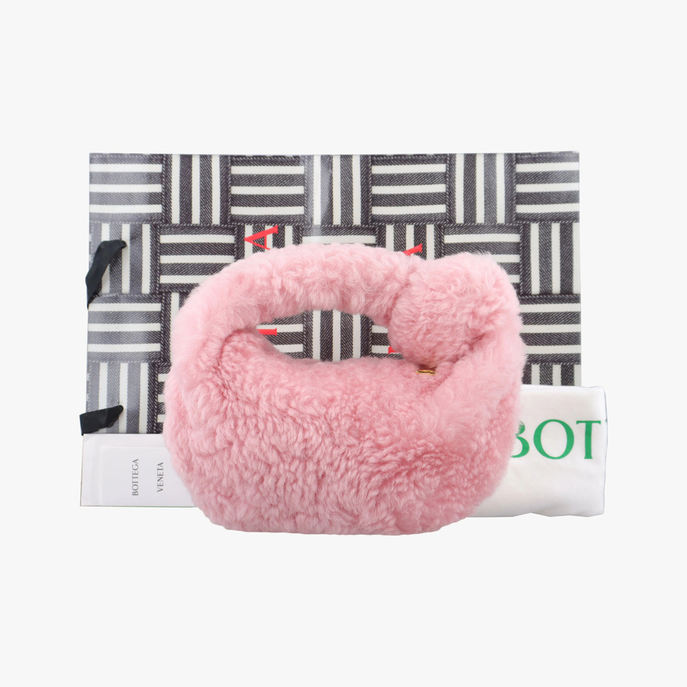 Bottega Veneta Jodie Fur Pink